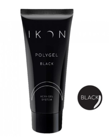 IKON-  Polygel BLACK 60 ML.